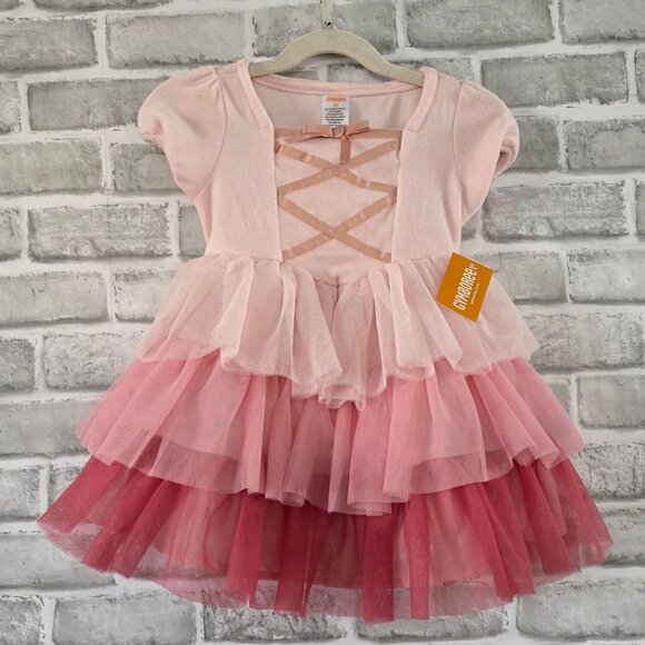 Gymboree Ballet Tiered Dress Tiny Dancer Velvet NEW Girls 2T Pink Bloomer Set - Picture 1 of 8